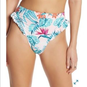 Dolce Vita High Waist Flutter Bikini Bottoms